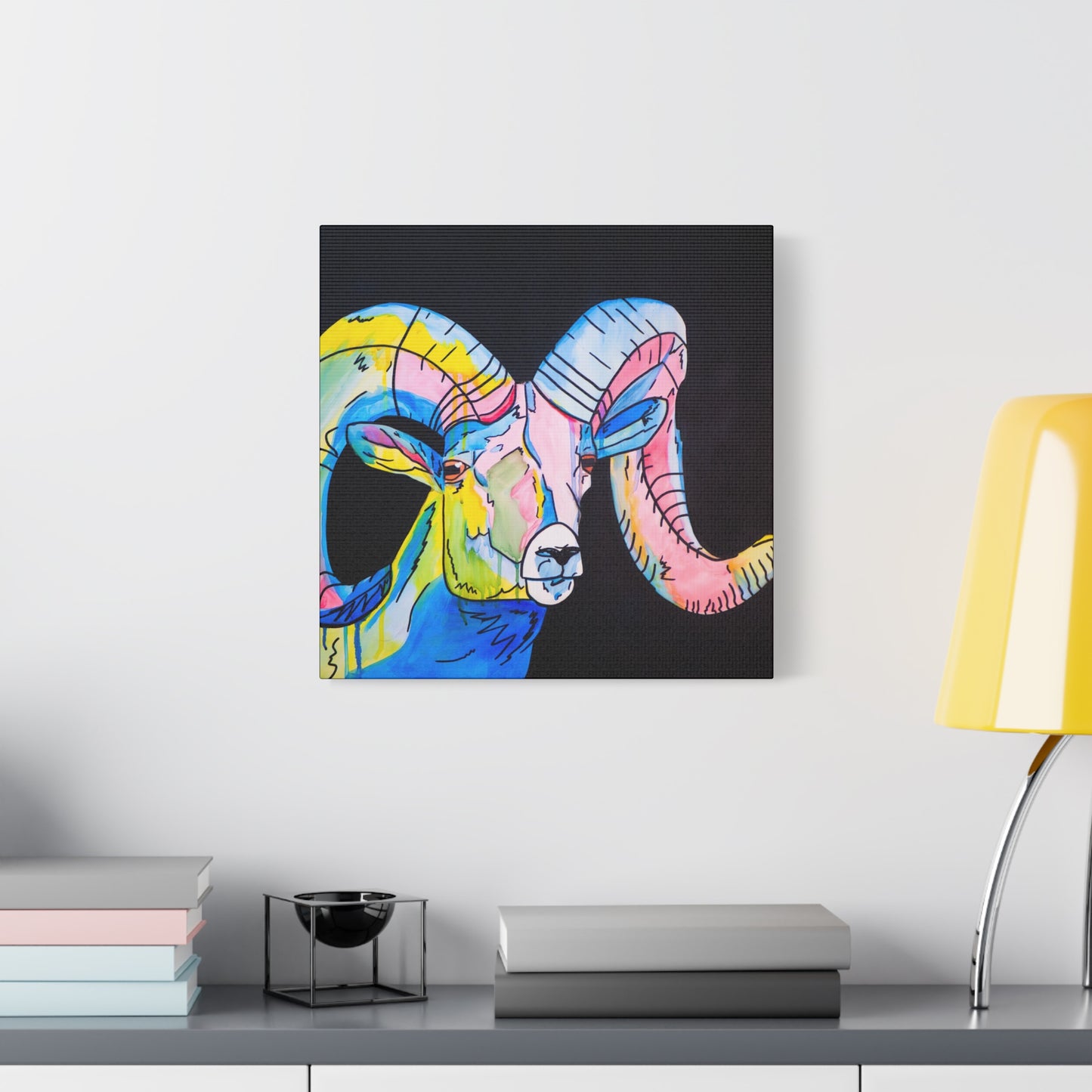 Colorful Bighorn Sheep