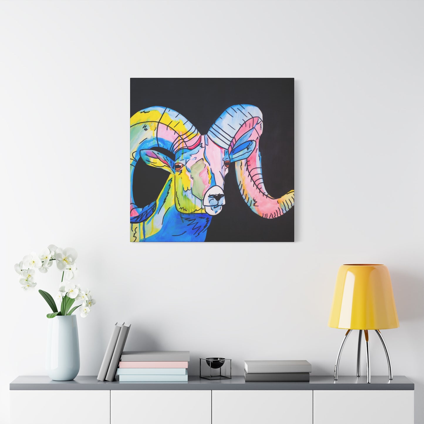 Colorful Bighorn Sheep