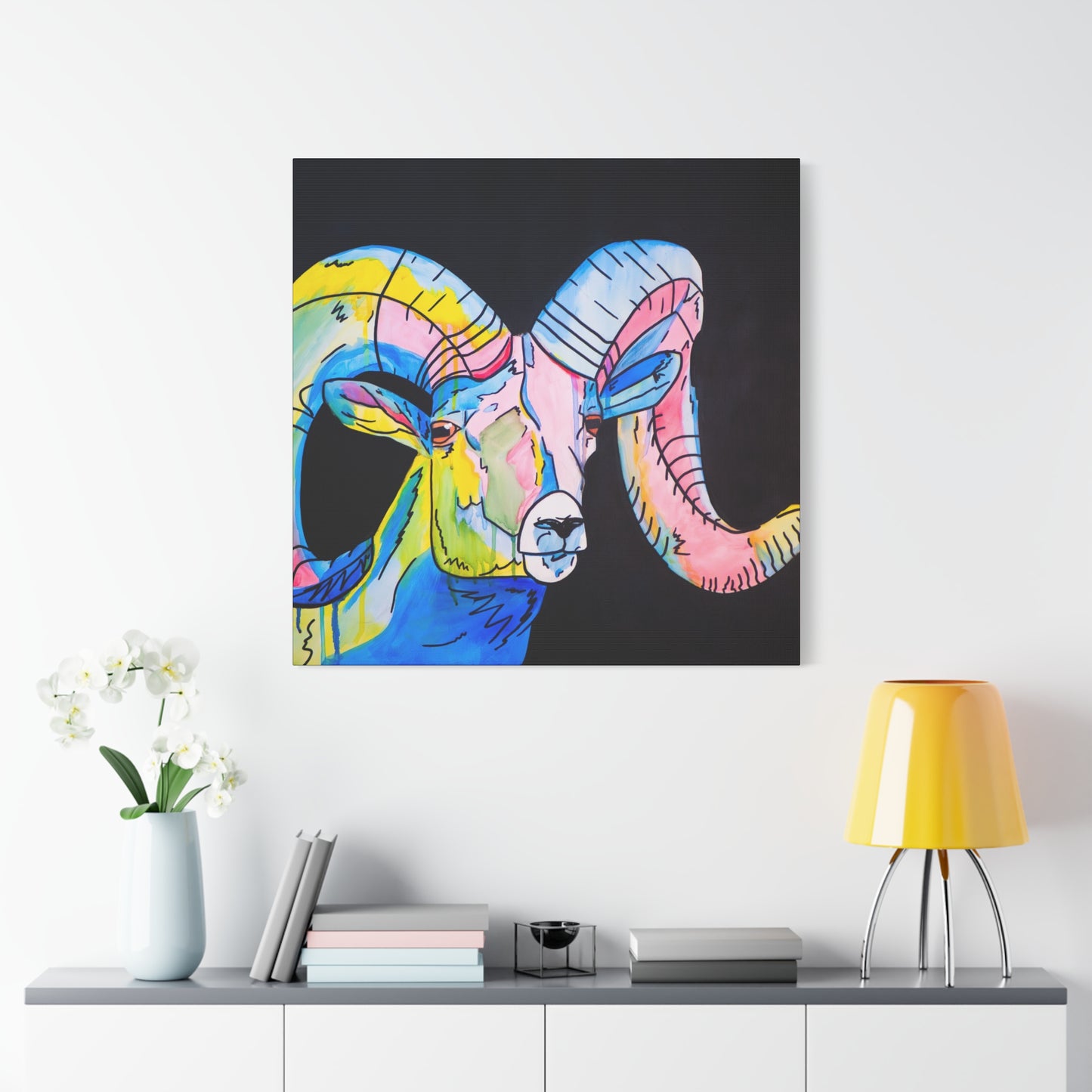 Colorful Bighorn Sheep