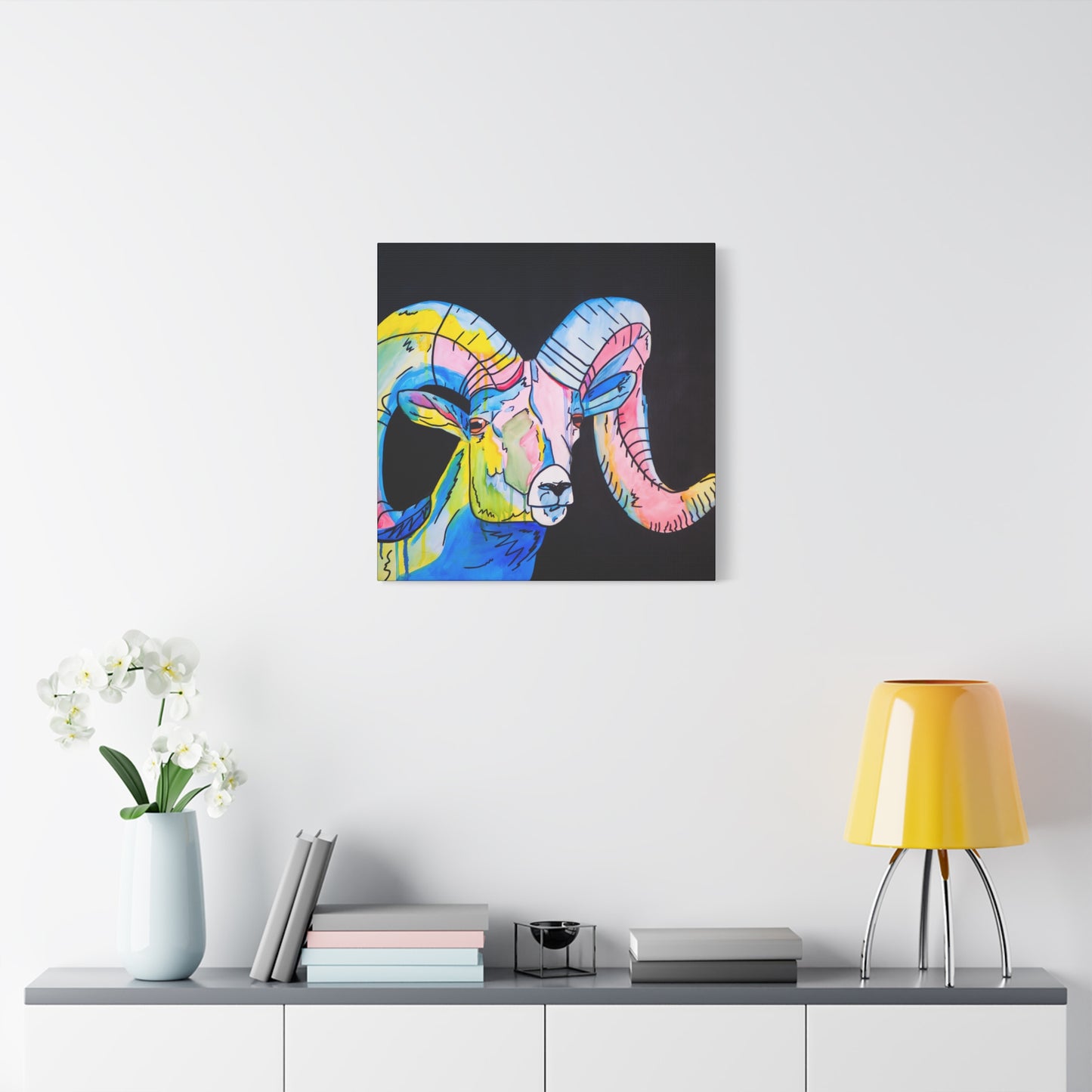 Colorful Bighorn Sheep