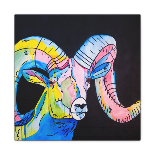 Colorful Bighorn Sheep