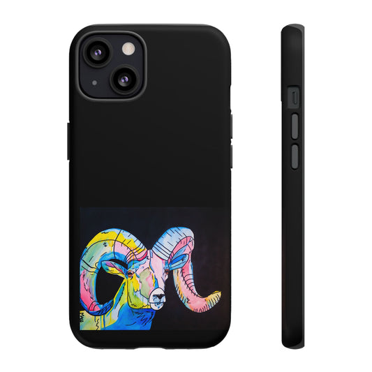 Colorful Ram Phone Case - Tough Cases for Animal Lovers