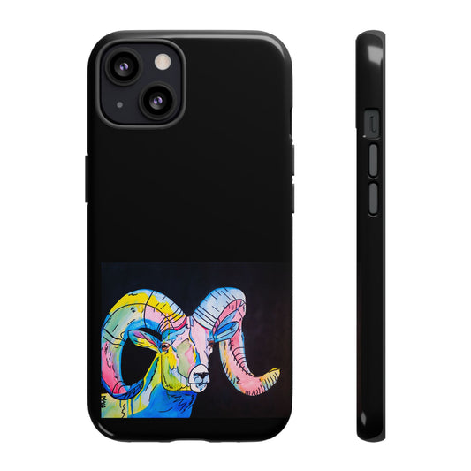 Colorful Ram Phone Case - Tough Cases for Animal Lovers