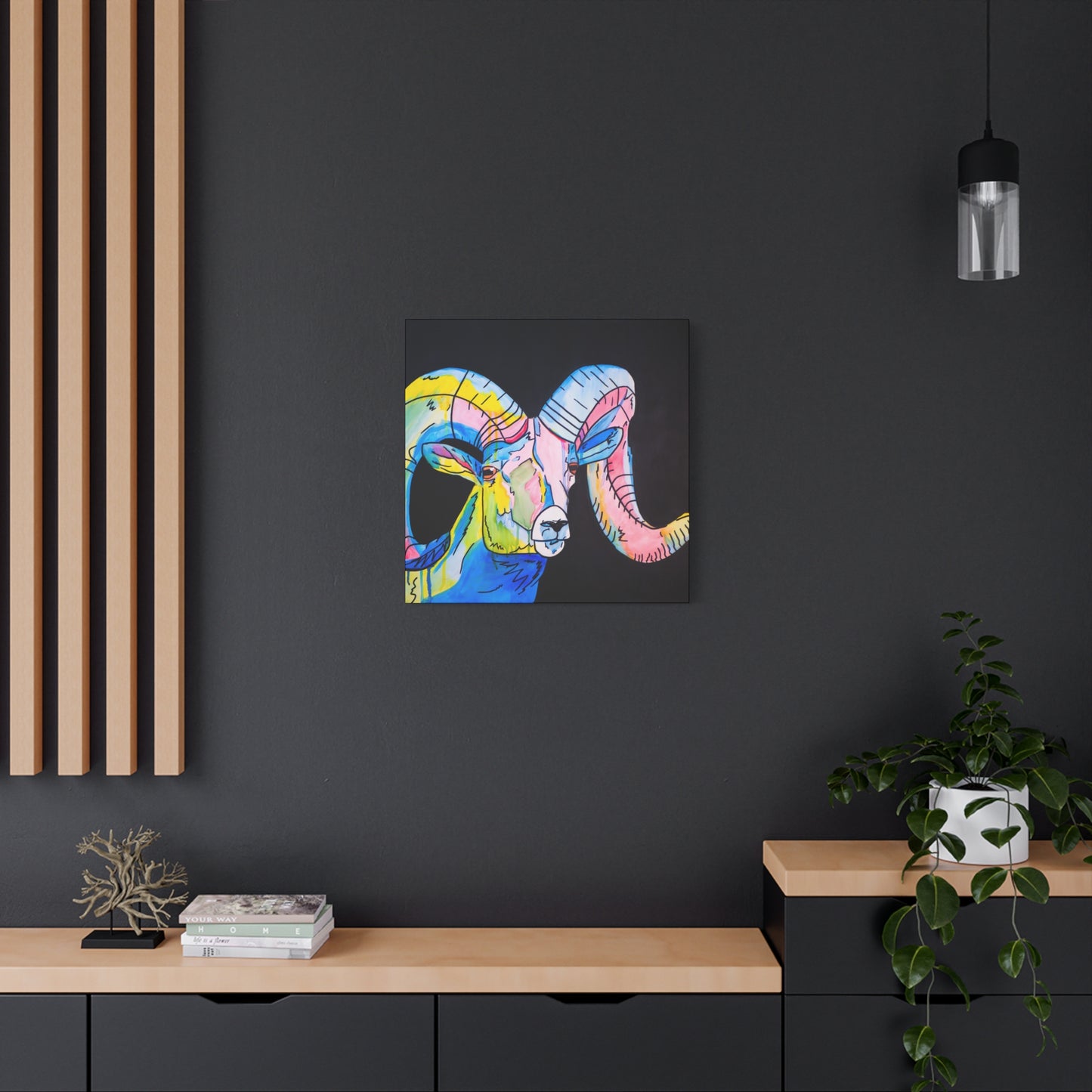 Colorful Bighorn Sheep