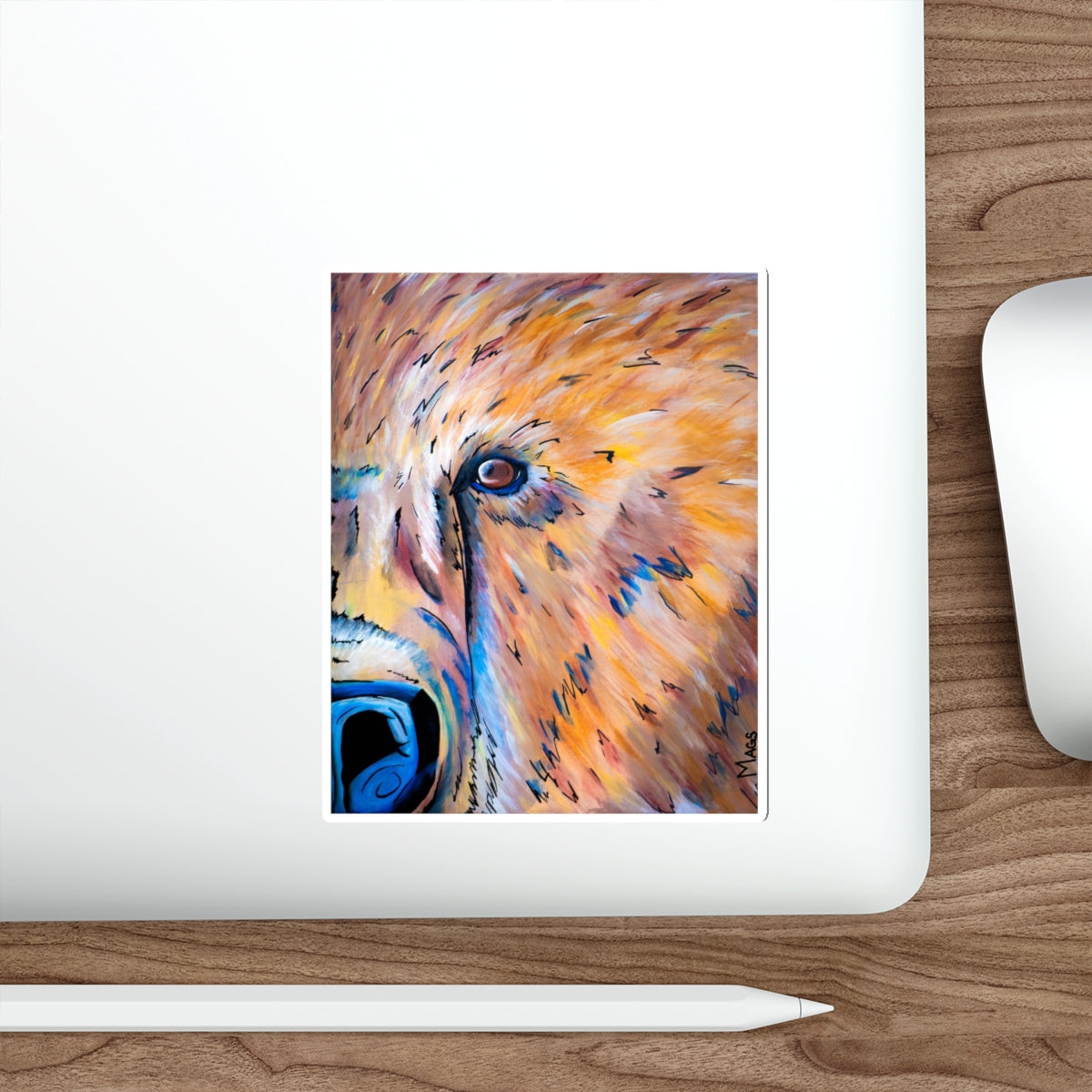 Bear Face Sticker